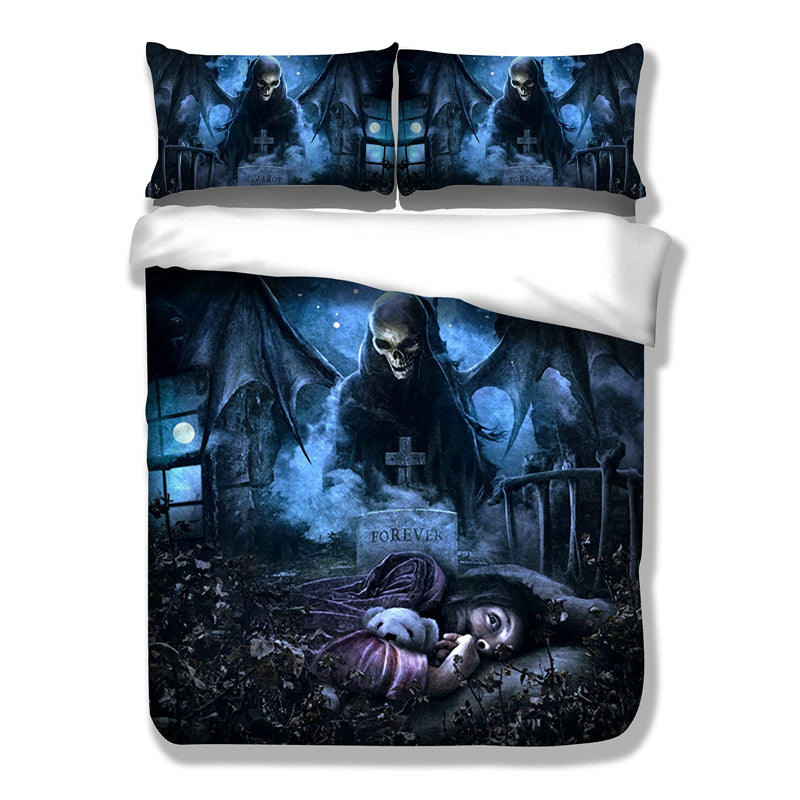 Nightmare Bedding Set Skull Customized Duvet Cover Sets Twin Full Queen King Size