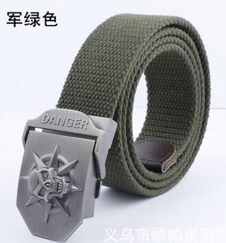Fashion Men's Camouflage Canvas Belt Buckle Metal Tactical Belt