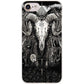 Skull terror design Clear Cell Phone Case Cover