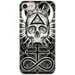 Skull terror design Clear Cell Phone Case Cover