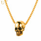 Jewelry Skull Necklace Stainless Steel Gothic Biker Pendant & Chain For Men/Women Punk