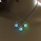 Butterfly Necklace Glow in the Dark 3 Colors Luminous Jewelry Charm Choker