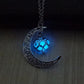 Glowing In The Dark Pendant Necklaces Silver Plated Chain