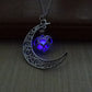 Glowing In The Dark Pendant Necklaces Silver Plated Chain