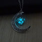 Glowing In The Dark Pendant Necklaces Silver Plated Chain