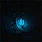 Glow In the Dark Jewelry Silver Plated with Crescent Shaped Loket Pendant