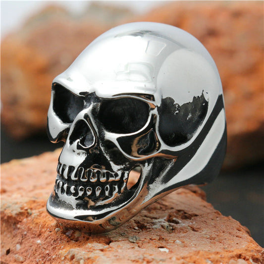 Stainless Steel Cool Big Skull Newest Design Ring