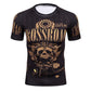 3D compression shirt fitness tights T-shirt crossfit quick dry t shirt Men Summer Cool Tees