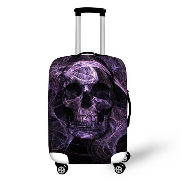 3D Punk Skull Head Printed Luggage Waterproof Covers