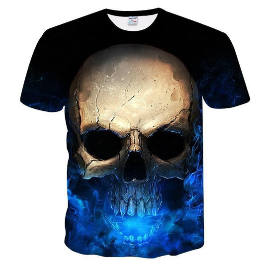 Newest Skull 3D Print Cool T-shirt Men/Women Short Sleeve Summer Tops Tees T shirt Fashion