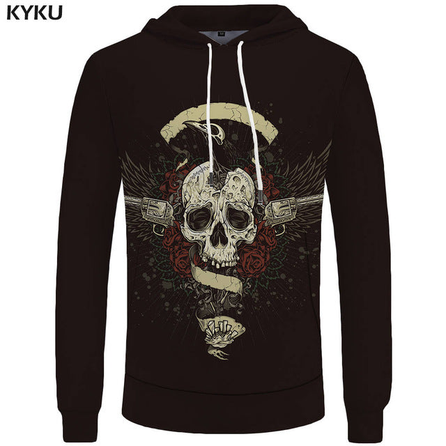 Punk Sweatshirts Male Gothic 3d hoodie Men Cool Hoodie Anime Hoody Clothes