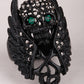 Skull wings cross snake stretch ring for women biker gothic jewelry antique silver color