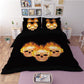 3D skull korean cotton duvet/doona cover set US king queen full twin size 3pcs