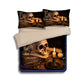 3D skull korean cotton duvet/doona cover set US king queen full twin size 3pcs