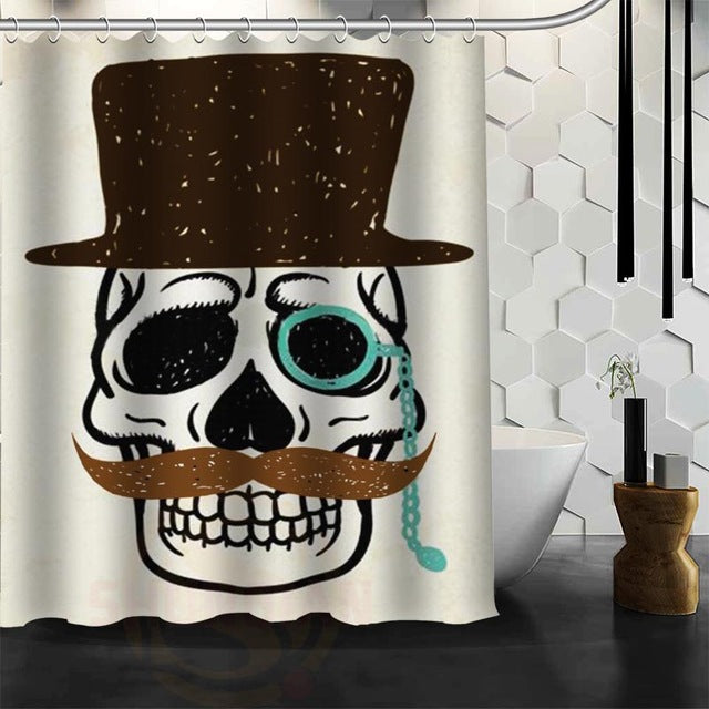 Hot selling skull Custom Shower Curtain Bath Curtain Waterproof