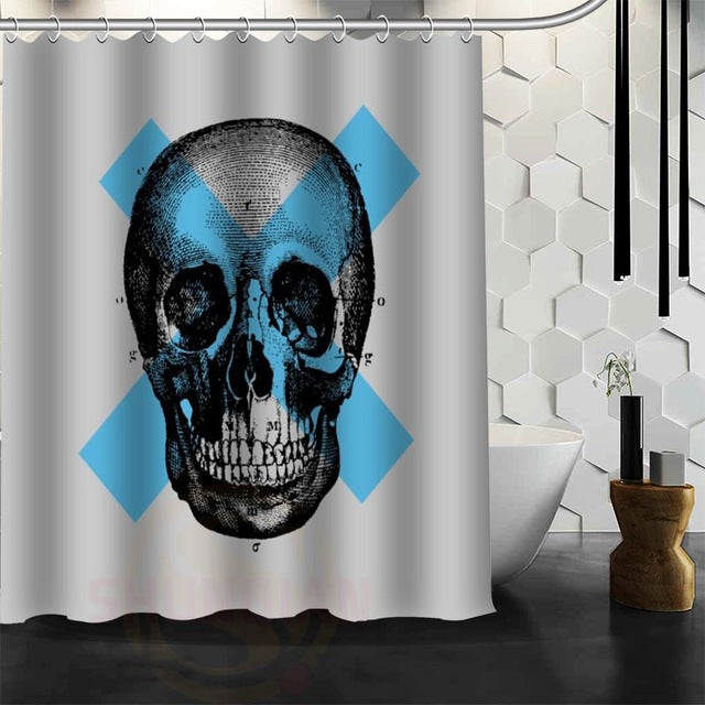 Hot selling skull Custom Shower Curtain Bath Curtain Waterproof