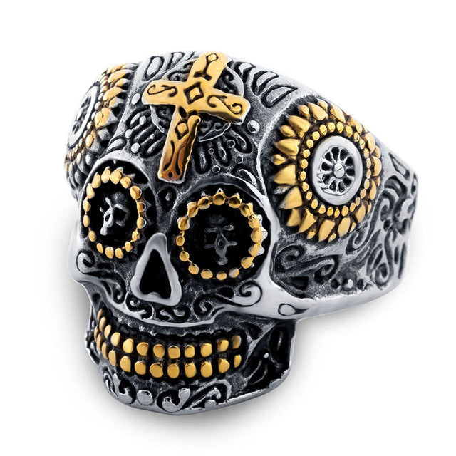 Hot Sale Jewelry Man Stainless Steel Biker Skull Ring Men Ring