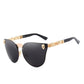 Luxury Brand Fashion Women Gothic Mirror Eyewear Skull Frame Metal Temple Oculos