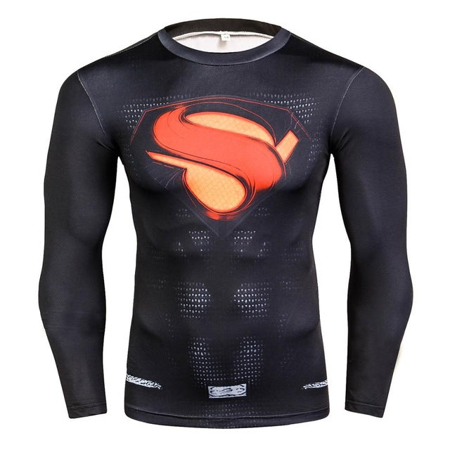 3D compression shirt fitness tights T-shirt crossfit quick dry