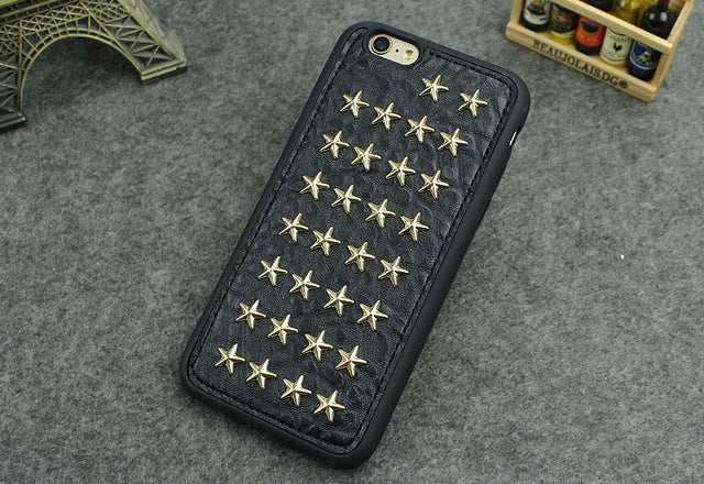 3D Cool Studs Rivet Punk Skull Design Silicone Case