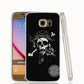 skull flower pirate love cell phone case cover for Samsung Galaxy