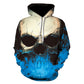 New Design Skull Poker Print Men / Hoodie Funny 3D Sweatshirt Pullover Hoodie Fashion S-6XL