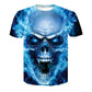 Men's t shirt Slim Fit 3D skull T Shirt Men T-Shirt Short Sleeve Tops Funny tshirt