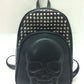 Personalized rivet 3D silicone skull backpack fashion trend black cool  Caps Hiphop Backpacks