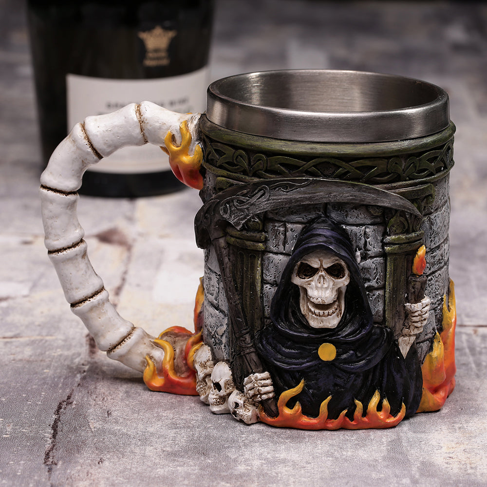 Cool Ossuary Skeleton Skull Cup Beer Stein Tankard Skulls Mug