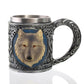 Double Wall Stainless Steel Knight Tankard Dragon Drinking Tea Beer Coffee Cup Caneca Viking