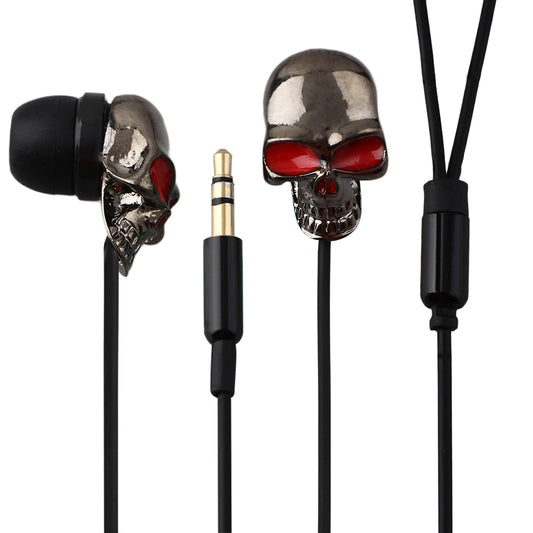 Metal Skull Stereo 3.5mm Headset Earphone for Smartphone for iPod MP3 MP4 PC