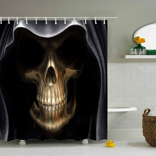 Shower curtain Death Capote Skull Design Shower Curtains Bathroom Curtain Moldproof Waterproof