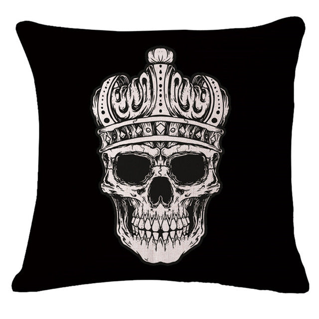 Decorative pillows Skull Vintage cushion covers Patio Home Decor 45x45cm pillowcase