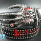 Fashion men Punk belt skull street dance full rivet belts heavy metal rock belt