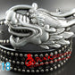 Fashion men Punk belt skull street dance full rivet belts heavy metal rock belt