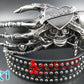 Fashion men Punk belt skull street dance full rivet belts heavy metal rock belt