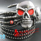 Fashion men Punk belt skull street dance full rivet belts heavy metal rock belt