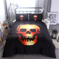 3D Black Skull Print Bedding Sets Duvet Cover Set 2/3pcs Double Queen King Bedclothes