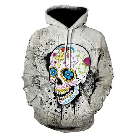 Hoodies Skull Men Hoodies Sweatshirts 3D Printed Funny Hip HOP Hoodies