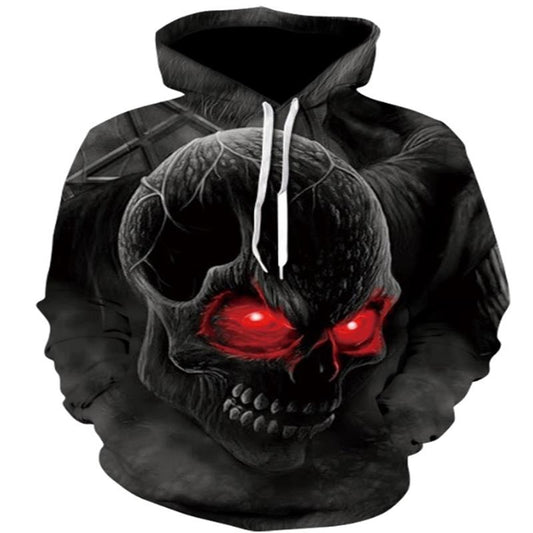 3d Skull Hoodies Men Women Fashion  Spring Sportswear Hip Hop Tracksuit