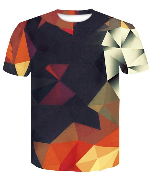 3D Print T Shirts Male Short Sleeve Summer Compression Shirt man bodybuilding Fitness