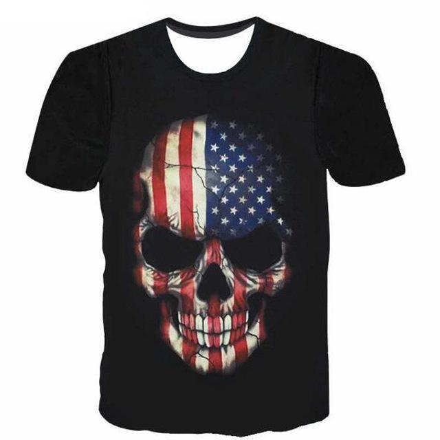 Skull head Teeth T-Shirt Women Men 3D tshirt Tumblr t shirt Fashion Design Clothing Casual Hipster