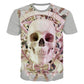 Skull head Teeth T-Shirt Women Men 3D tshirt Tumblr t shirt Fashion Design Clothing Casual Hipster