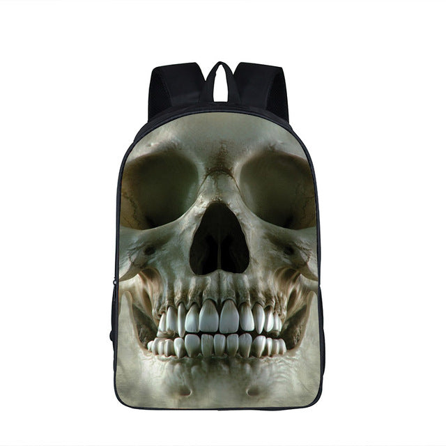 Rock Cold Skull Backpack Anime School Bag  Cartoon Backpacks Children Fashion