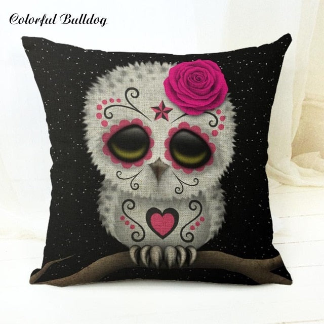 The Dead Sugar Skull Cushion Cover Gamer Chair 45*45Cm