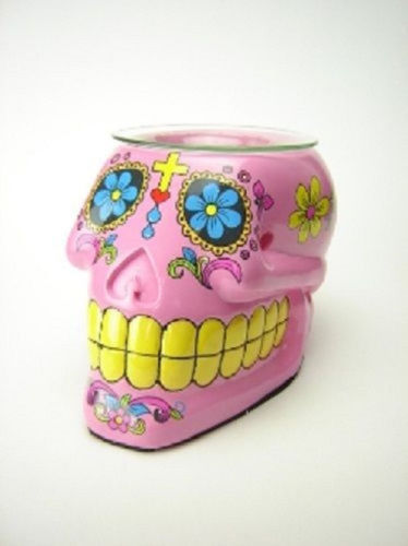 Pink Sugar Skull Polyresin Fragrance Lamp - Oil/Wax/Tart Warmer