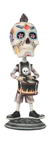 Day of The Dead Sugar Skull Playing The Drums Figurine...