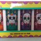 Sugar Skull Mexi Party Shots glass Skeleton Tall 2 oz Shooter Glasses Set of 4