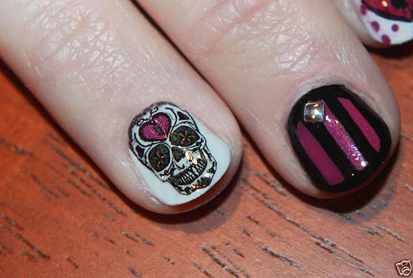 Halloween Sugar Skull Nail Art Waterslide Decals Set #4 - Day of the Dead!