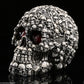 LED HOMOSAPIENS SKULL STATUE FIGURINE HUMAN SHAPED SKELETON HEAD HALLOWEEN DECOR